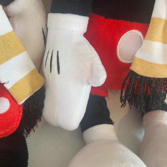 DISNEY MICKEY/MINNIE MOUSE CHRISTMAS SANTA 20" PLUSH DOLLS - Picture 6 of 14